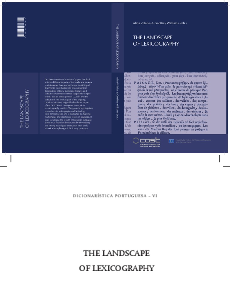 Villalva & Williams, The Landscape of Lexicography | PDF | Dictionary |  Lexicology