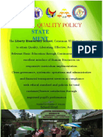 School Quality Policy: State Ment