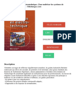Guide du technicien en électrotechnique - Pour maîtriser les systèmes de conversion d'énergie PDF - Télécharger, Lire