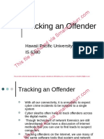 2 Tracking An Offender