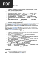 Unit 2 Progress Test: Grammar