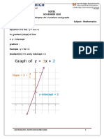 Notes November 2020 Chapter 23: Functions and Graphs Grade: 8 Subject: Mathematics