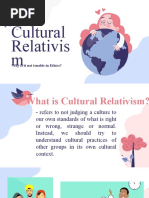 Cultural Relativis M: Why Is It Not Tenable in Ethics?