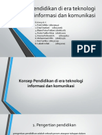 Pendidikan Di Era Teknologi Informasi Dan Komunikasi