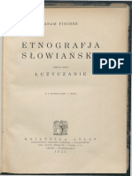 Adam Fischer - "Etnografja Słowiańska, Zeszyt Drugi: Łużyczanie" (1932)