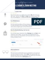 Tips for Leading a Zoom Meeting