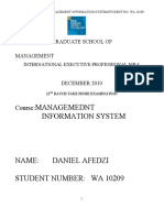 Daniel Afedzi Management Info System Assignment