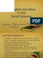 Discipline and Ideas in The Social Sciences: (Famous Filipino Social Thinkers)