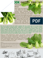 Brassicaceae / Cruciferae: Brassica Rapa Kultivar Chinensis