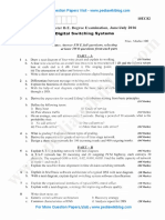 Digital Switching Systems Question Paper