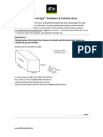 "Full Coverage": Volumes & Surface Area: (Edexcel GCSE Nov2005-3I Q2b)
