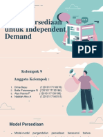 Model Persediaan Untuk Independent Demand