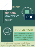 Equilibrium in The Body Movement