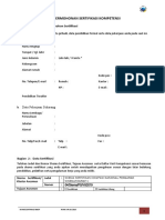 Form Permohonan Sertifikasi Kompetensi