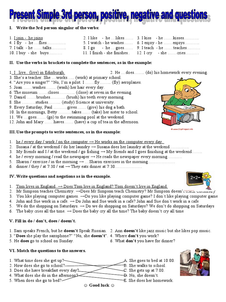 Homework 3 Simple Present | PDF | Linguistic Typology | Language Mechanics