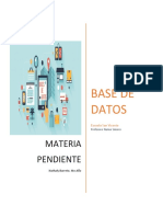 Evaluación Materia Pendiente Base de Datos