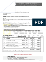 Date: December 29, 2020 ,: Subject: Financial Quotation For Digital Visualization Services For