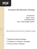 Normative Re-Educative Strategy