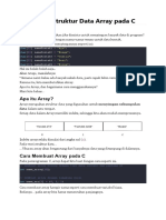 Mengenal Struktur Data Array Pada C