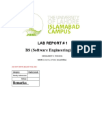 BS (Software Engineering) - VIA: Lab Report # 1