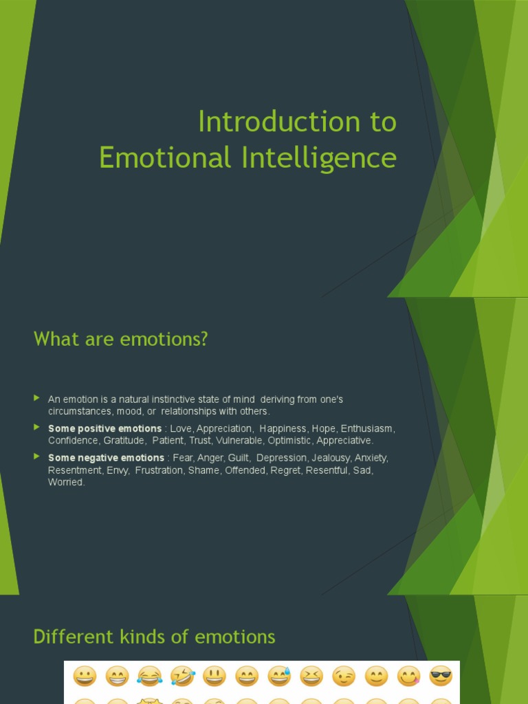 Understanding Emotional Intelligence Basics | PDF | Emotional ...