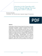 Overcoming Barriers in The Ugandan Civil Society Response To Climate Change: The Case For Strengthening The CAN-U Network