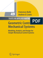 Geometric Control of Mechanical Systems - Bullo & Lewis