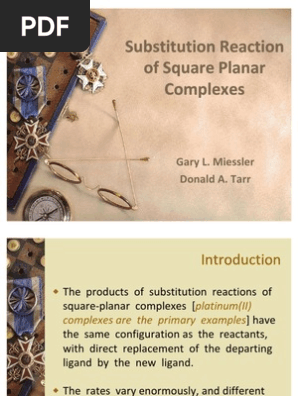 Ligand Substitution Reaction Pdf