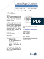 Journal of Oil Palm &the Environment: Managing Marginal Soils For Sustainable Growth of Oil Palms in The Tropics