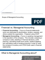 Scope of Managerial Accounting