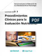 Procedimientos Clinicos para EVALUACION NUTRICIONAL