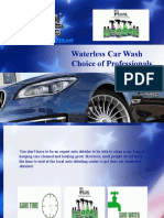 Waterless Car Wash Choice of Professionals