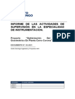 INFORME SEMANAL ELECTRICIDAD - INSTRUMENTACION 3er Semana FEBRERO