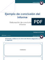 Ejemplo de Conclusion de Informe