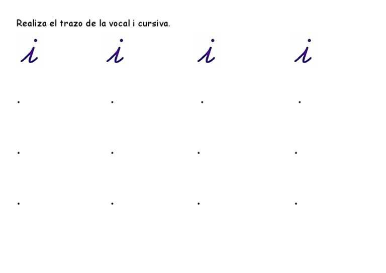 Refuerzo de La Vocal I - Profundizacion | PDF