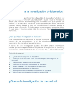 Introducción a la Investigación de Mercados