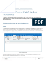 Uso de Los Certificados S - MIME (Outlook, Thunderbird)