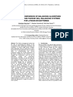 Simulative Comparison of Balancing Algorithms For Active and Passive Cell Balancing Systems For Lithium-Ion Batteries