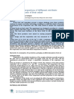 Impact of fruit proportions on fruit salad respiration rate