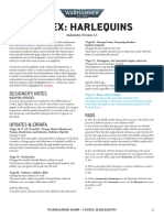 Codex: Harlequins: Designer'S Notes
