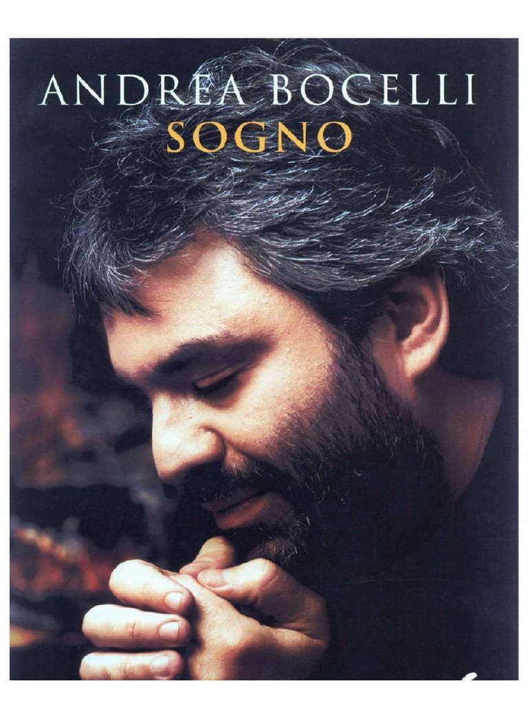 122 Andrea Bocelli Sogno Songbook | PDF