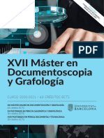 Master Documentoscopia Grafologia UB 2020 21