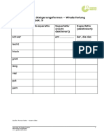 Arbeitsblatt 1 Steigerung Tabelle