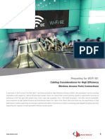 Preparing For Wi-Fi 6E:: Cabling Considerations For High Efficiency Wireless Access Point Connections
