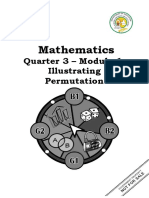 Mathematics: Quarter 3 - Module 1: Illustrating Permutation