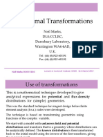 Conformal Transformations: Neil Marks, DLS/CCLRC, Daresbury Laboratory, Warrington WA4 4AD, U.K