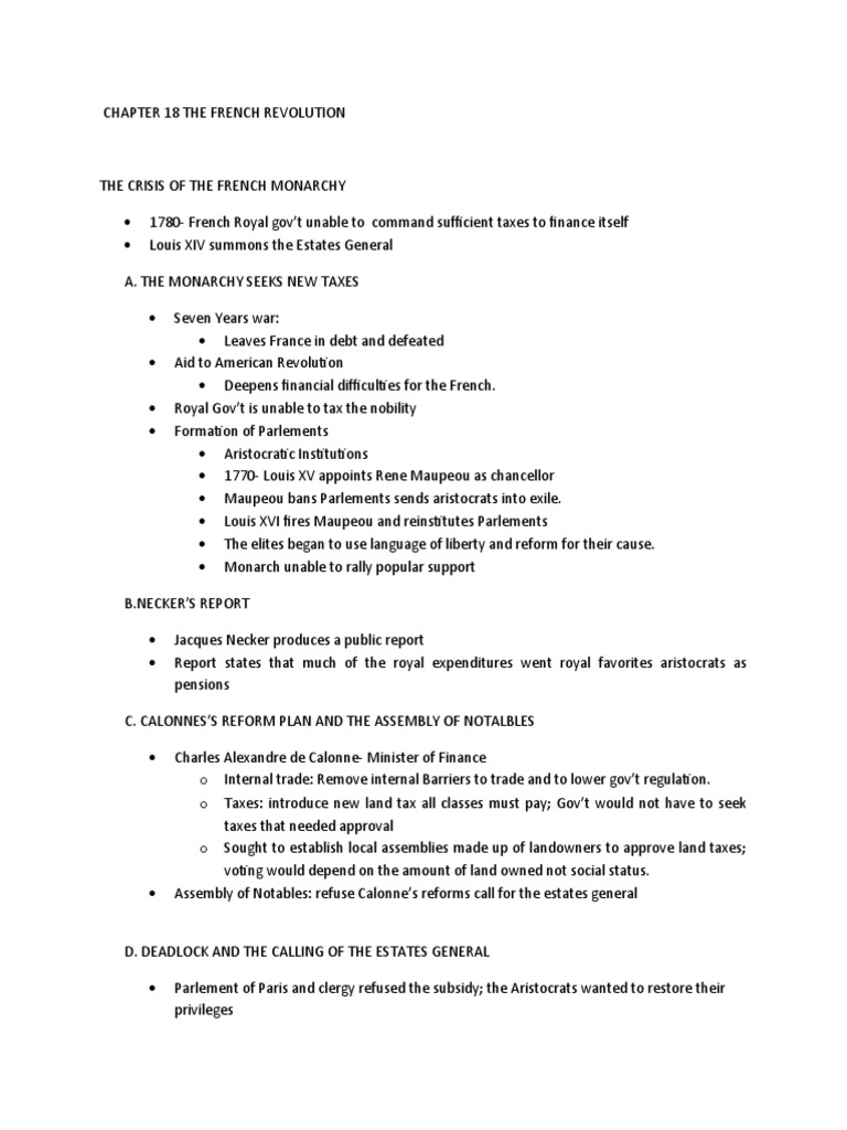 Chapter 18 The French Revolution | PDF | First French Empire | Napoleon