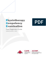 Hysiotherapy Ompetency Xamination: Exam Registration Guide