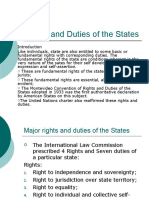 Rights and Duties of The States