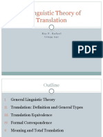 A Linguistic Theory of Translation - C1-5